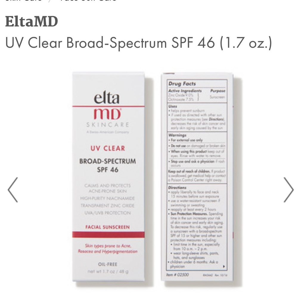 Elta MD Skincare UV Clear SPF 46 Facial Sunscreen
